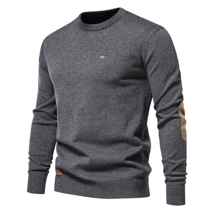 Herren Pullover Weich Strickstoff Rundhals Modern - BerlinGlamour