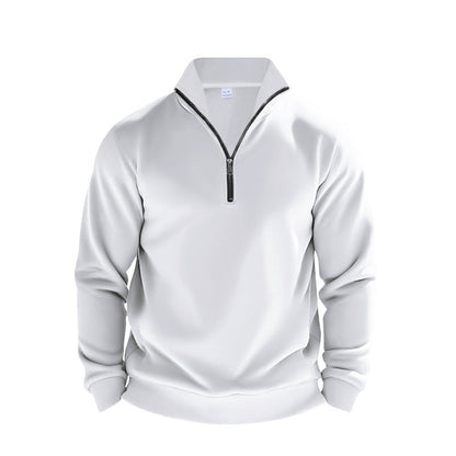 Herren Fleece Pullover Elastisch Halbzipp