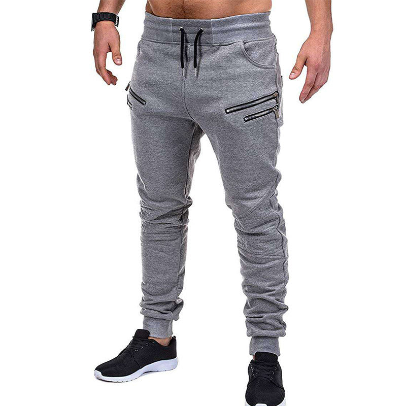 Herren Jogginghose Sportlich mit Reißverschluss Bequem