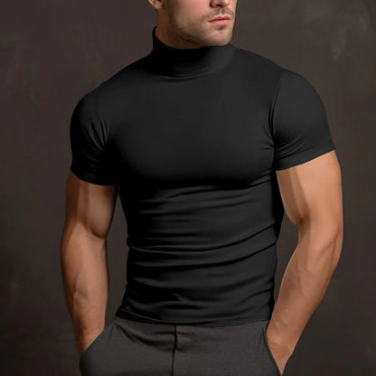 Herren T-Shirt Kurzarm Slim Fit Elegantes Design