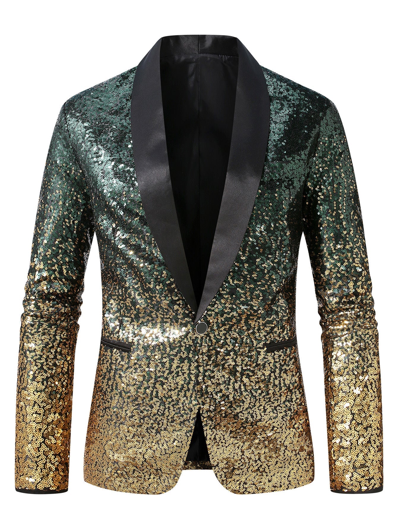 Glitzernder Herren Blazer Paillettenjacke Party