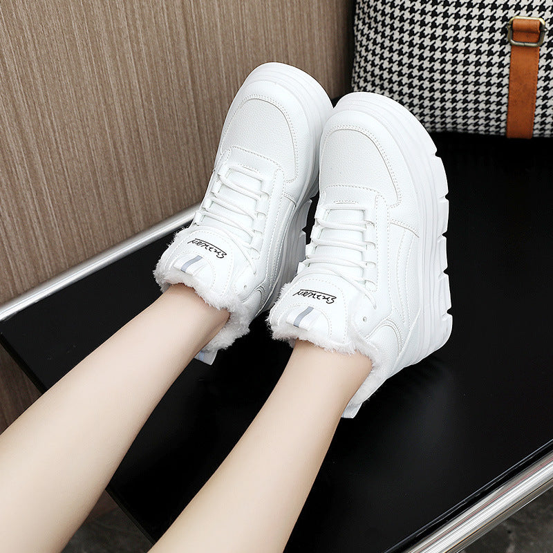 Damen Sneaker High-Top Warmfutter Dämpfende Sohle