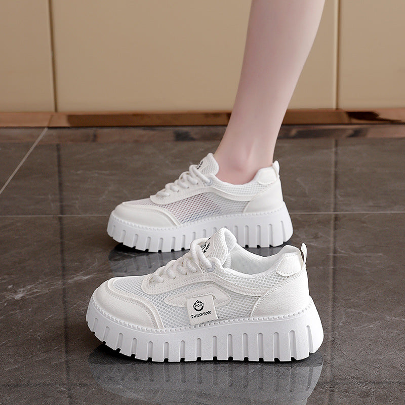 Damen Sneaker Plateau rutschfest atmungsaktiv Sportlich