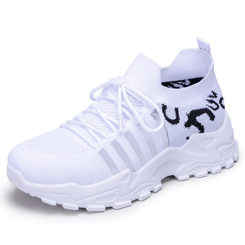 Damen Sport Sneaker Strick Elastisch Rutschfest