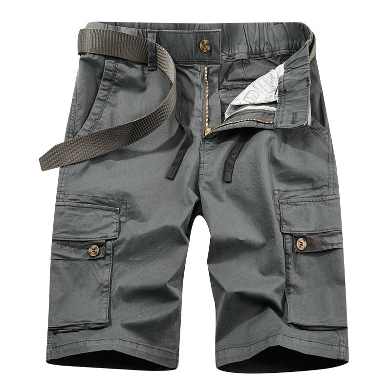Herren Cargoshorts Robust Elastisch Mit Taschen