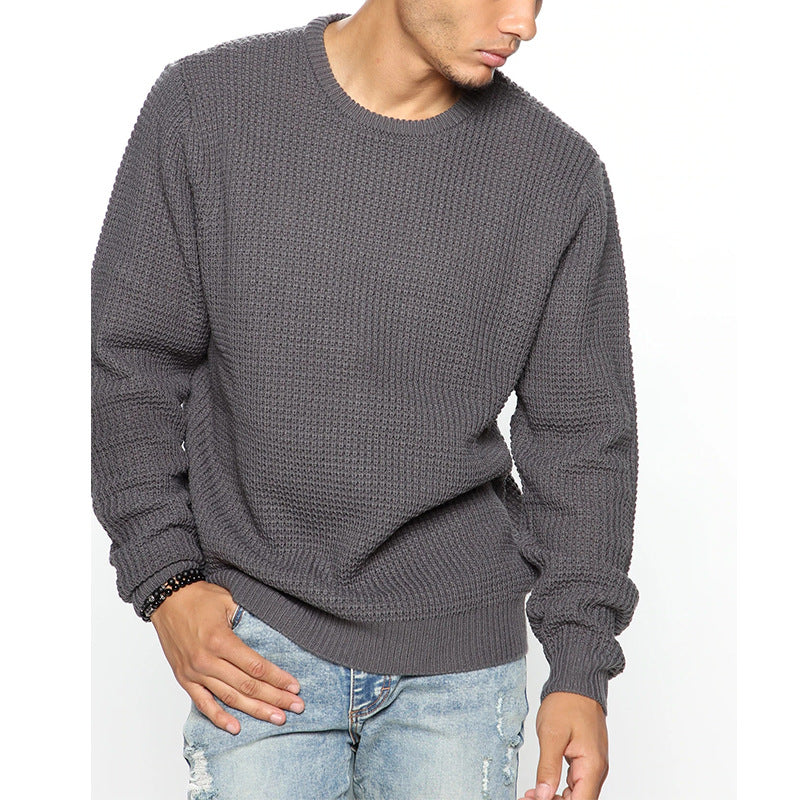 Herren Strickpullover Grobstrick Lässig Modern
