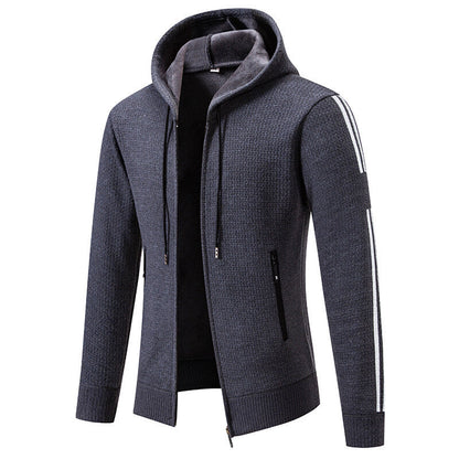 Herren Sweatjacke Sportlich Reißverschluss Taschen Modern