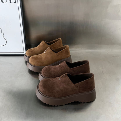 Damen Sneaker Bequem Plateau Wildleder Elegante Schuhe