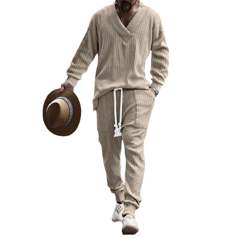 Herren Strickanzug Modern Lässig Oversized