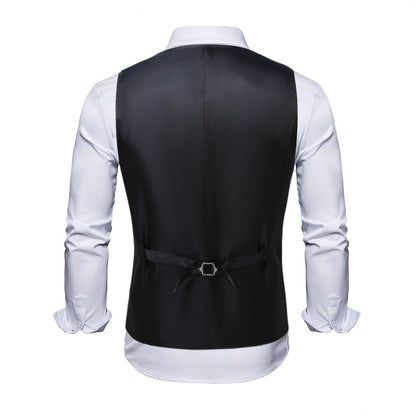 Herren Weste Pailletten Elegant Glitzernd