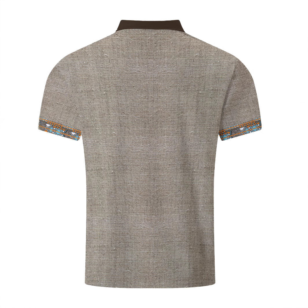 Herren Poloshirt Modern Kontrastfarben Trendig