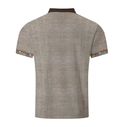 Herren Poloshirt Modern Kontrastfarben Trendig