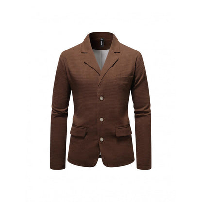 Herren Blazer Elegant Strukturiert Mit Taschen