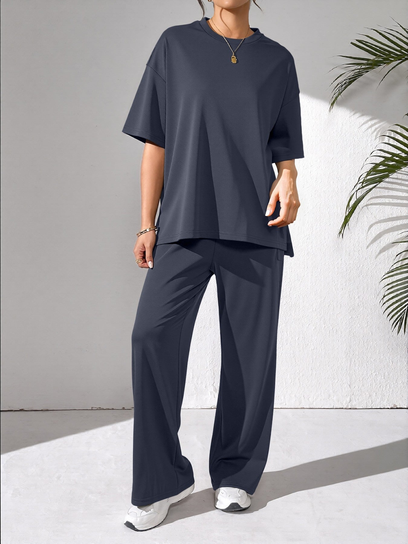 Damen Freizeit Set Weites Oberteil Bequem