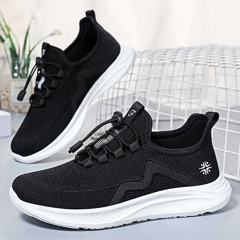 Damen Sneaker Leicht Sportliche Laufschuhe Mit Schnellschnürsystem
