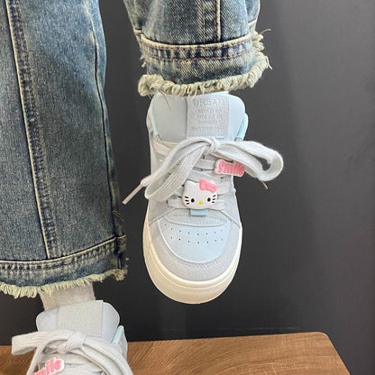 Damen Sneaker Hello Kitty Bequem Dämpfung Mode