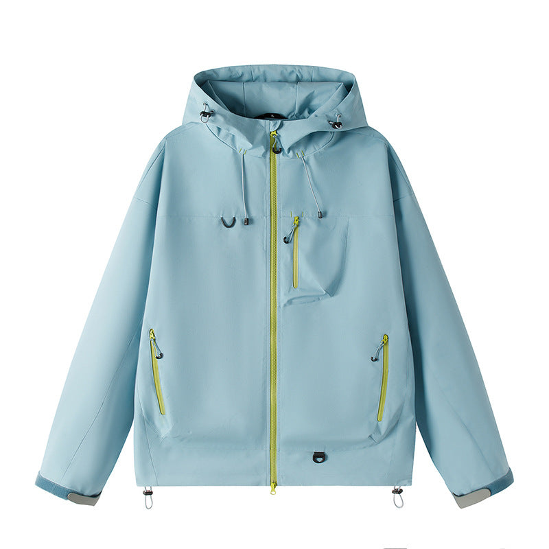 Herren Funktionsjacke Wasserdicht Verstellbare Kapuze - BerlinGlamour