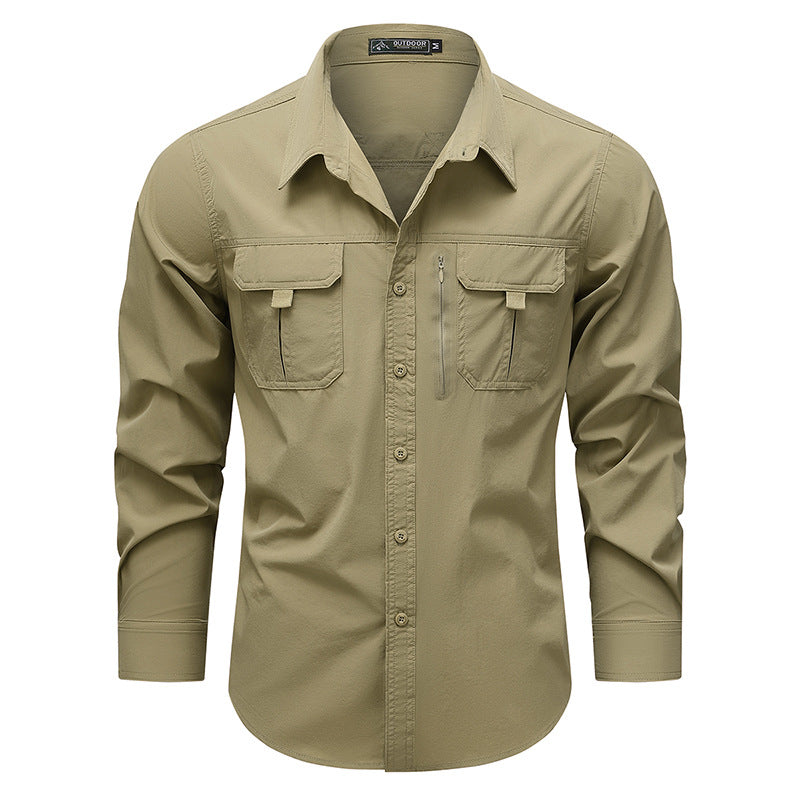 Herren Outdoor Hemd mit vielen Taschen Praktisch