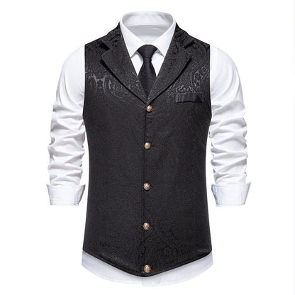Herren Weste Elegante Hochwertig Mustered