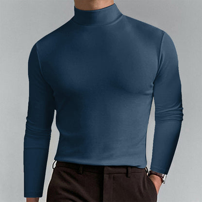 Herren Langarm T-Shirt Elegantes Casual Oberteil