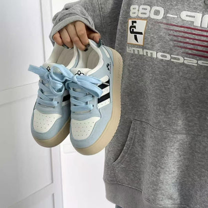 Damen Sneaker Retro-Stil Hochwertig Komfortabel