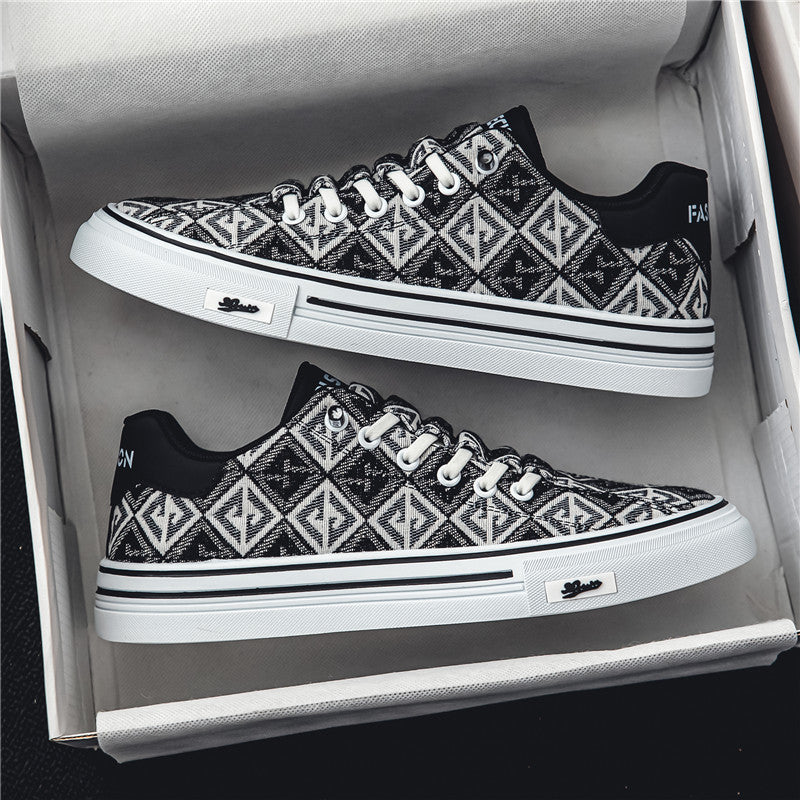 Damen Sneaker Geometrisches Muster Trendy Schuhe