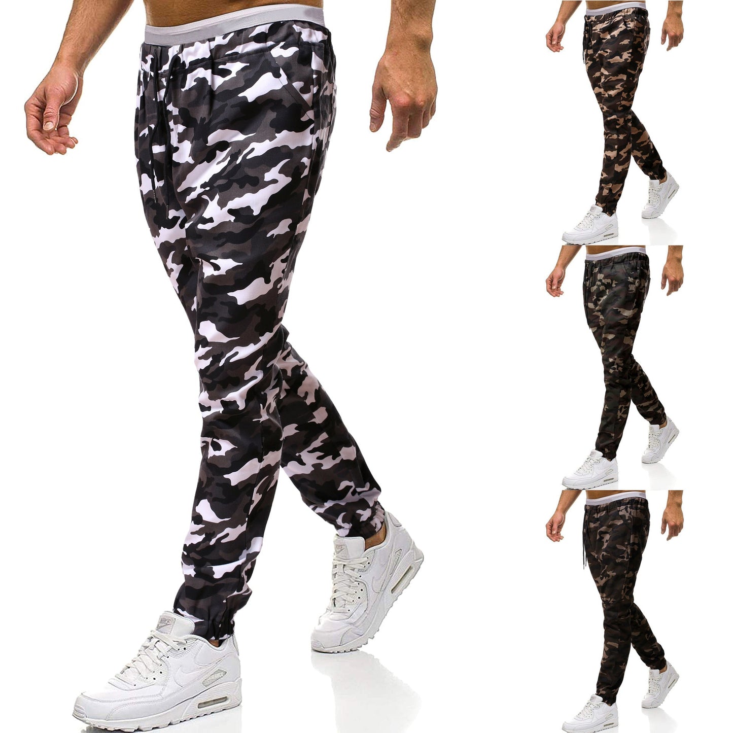 Herren Cargohose Camouflage Stretch - BerlinGlamour