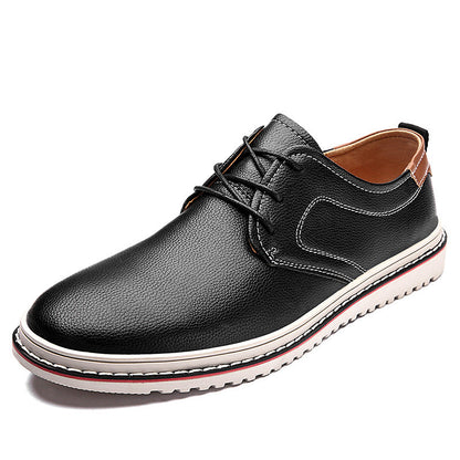 Herren Schnürschuhe Leder Elegante Freizeitschuhe Modern