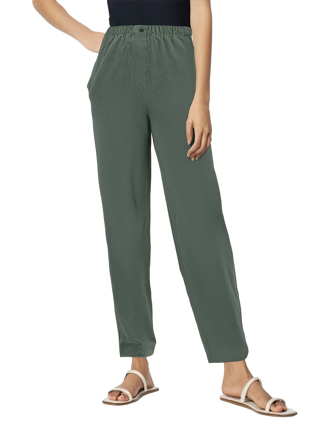 Leichte Damen Sommerhose Bequem Elegant