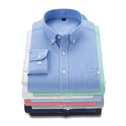 Herren Hemd Business Style Button Down Kragen - BerlinGlamour