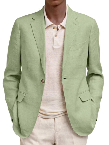 Herren Leinenjacke Elegant Sommer Modern