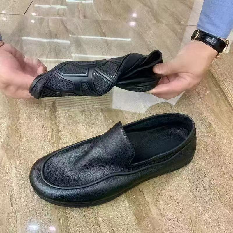 Damen Leder Slipper Elegantes Design Komfort Innensohle