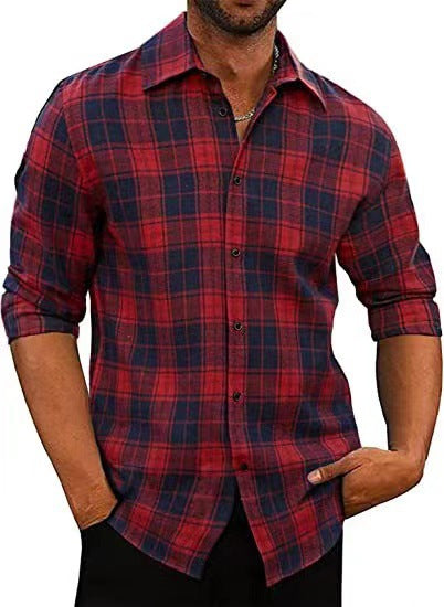 Herren Flanellhemden Kariert Elegantes Design - BerlinGlamour