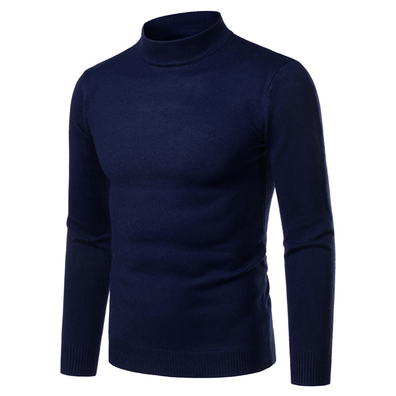 Herren Rollkragenpullover Warm Fein Strick Made