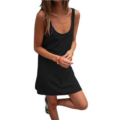 Damenkleid Elegantes Rippkleid Tiefes Dekolleté Modern