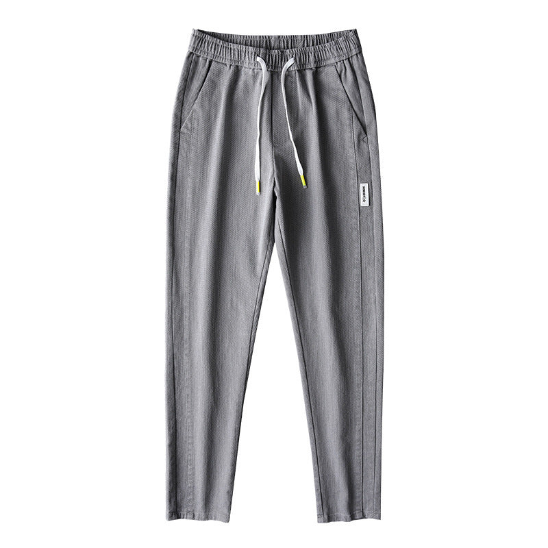 Herrenhose Bequem Baumwolle mit verstellbarem Bund und Taschen