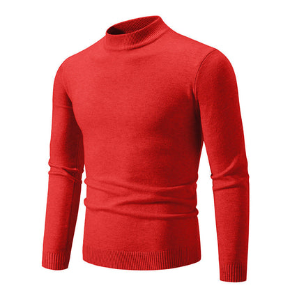 Herren Pullover Rollkragen Baumwolle Hochwertig Elegant