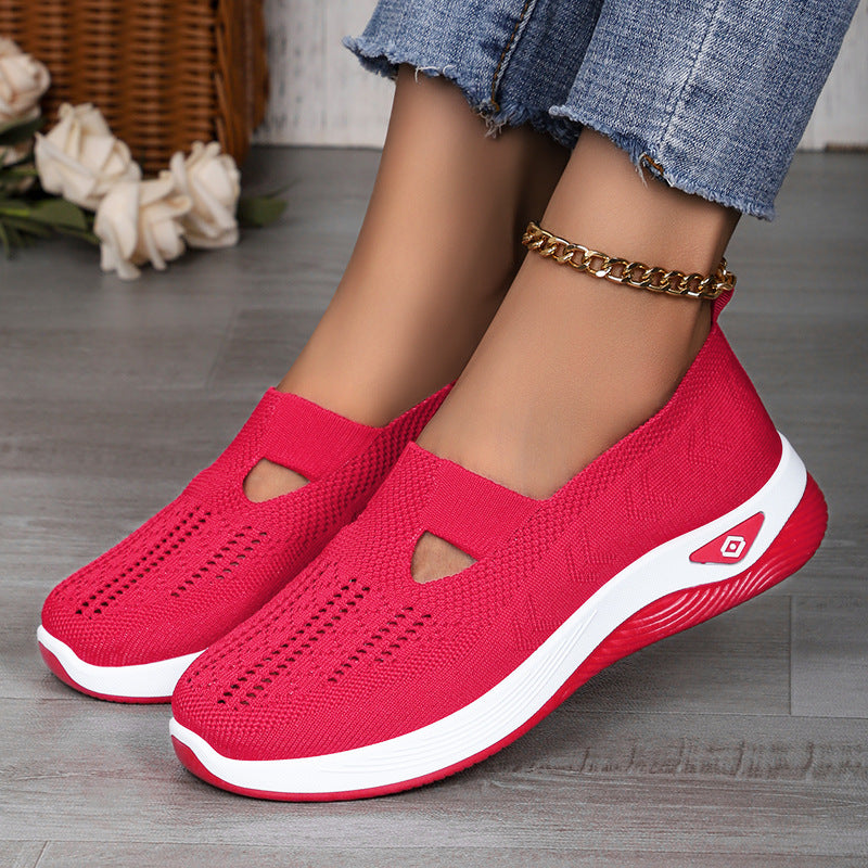 Damen Slipper Atmungsaktiv Elastisch Komfortabel