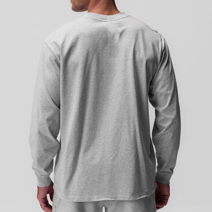 Herren Langarmshirt Weich Baumwolle Modern