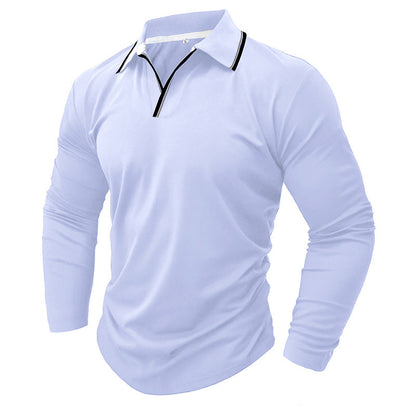 Herren Langarmshirt Funktionsshirt Reißverschluss Sportlich