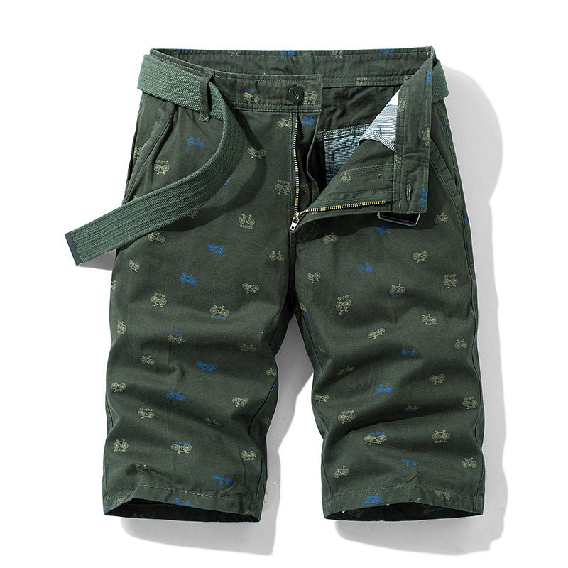 Herren Cargo Shorts Trendig Mit Verstellbarem Bund