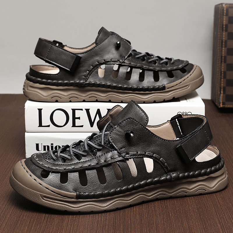 Damen Sandalen Sportlich Perforiert Verstellbar