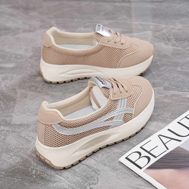 Damen Sport-Sneaker Bequem Atmungsaktiv Laufsohle Dämpfung