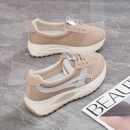 Damen Sport-Sneaker Bequem Atmungsaktiv Laufsohle Dämpfung