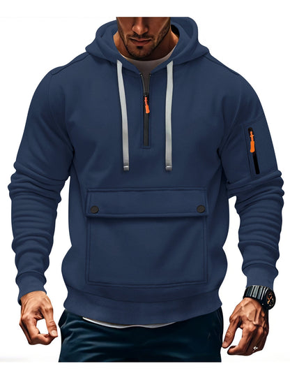 Herren Kapuzenpullover Lässig mit Taschen Größe XL