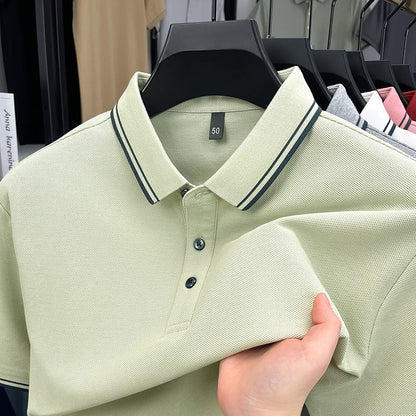 Herren Poloshirt Sportlich Modern Piqué-Stoff