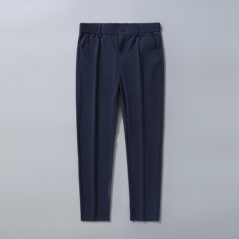 Herren Business-Hose elastisch Bequem Büro-Hose Schwarz - BerlinGlamour
