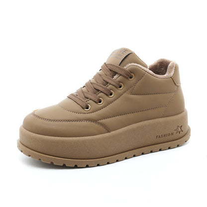 Damen Sneaker Plateau Schuhe Bequem Rutschfest