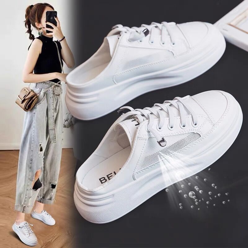 Damen Sneaker Slip-On atmungsaktiv Netzoptik Weichlaufsoler