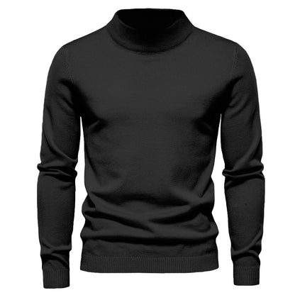Herren Rollkragenpullover Feinwolle Elegante Qualität